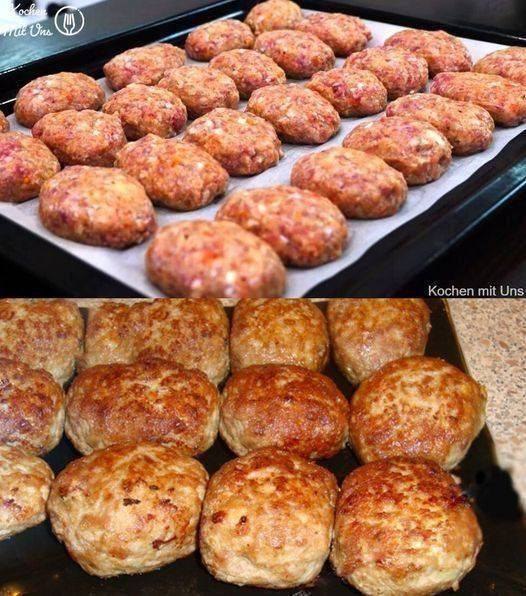 Ich könnte jeden Tag Fleischbällchen aus dem Ofen essen