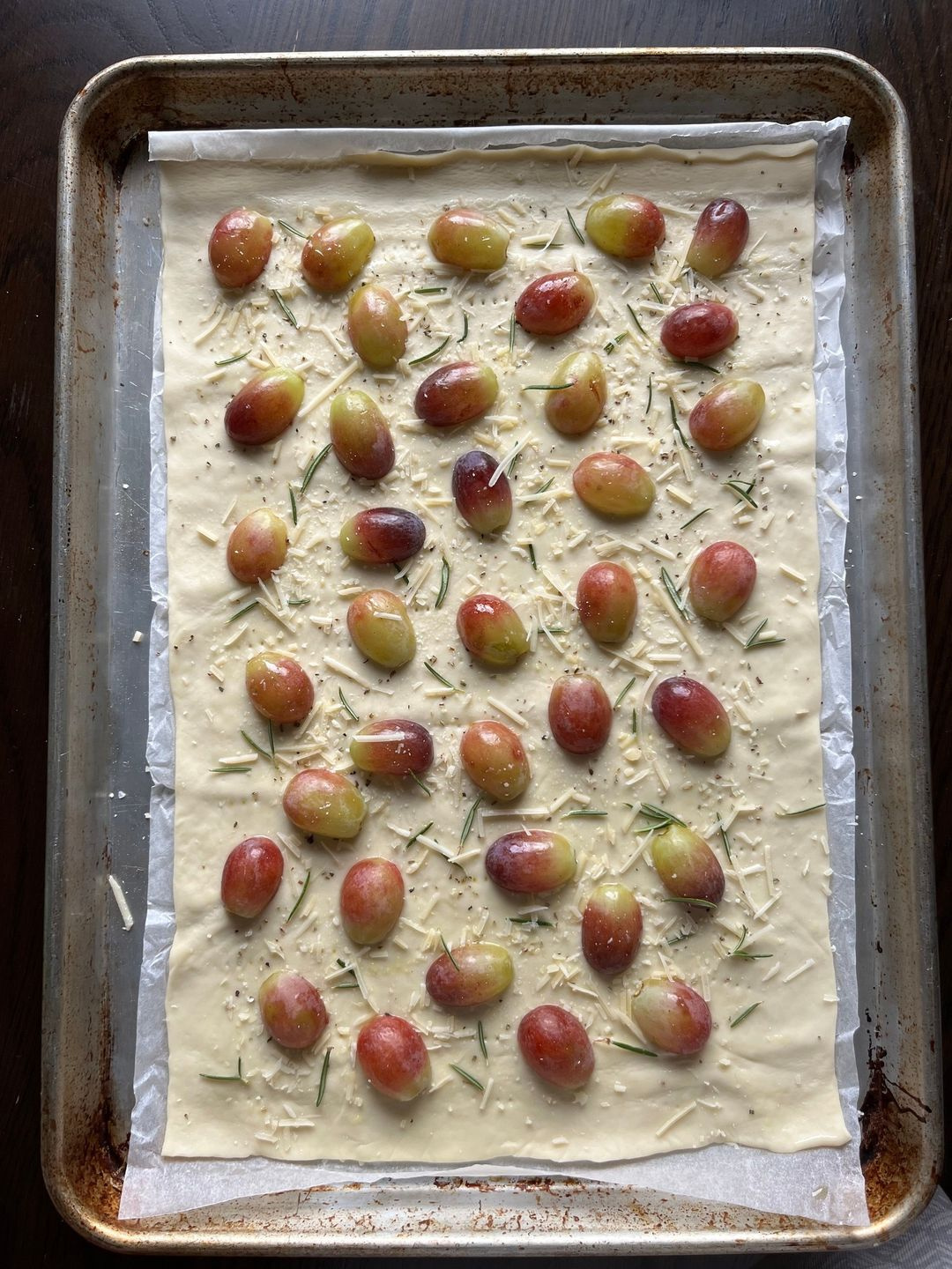 Grape & Rosemary Flatbread