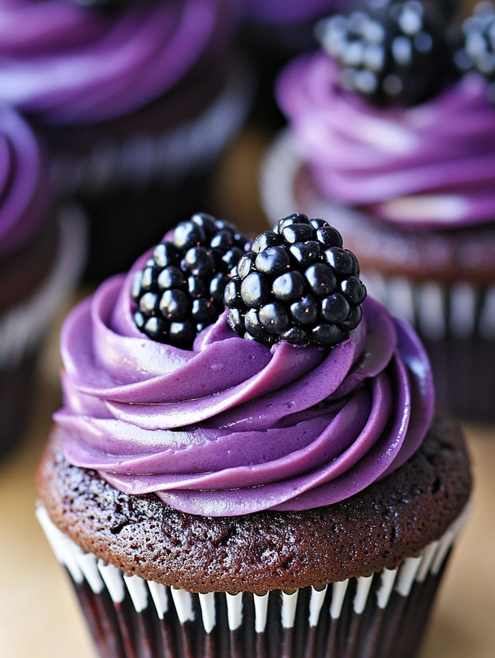 Chocolate & Blackberry Dream Cupcakes