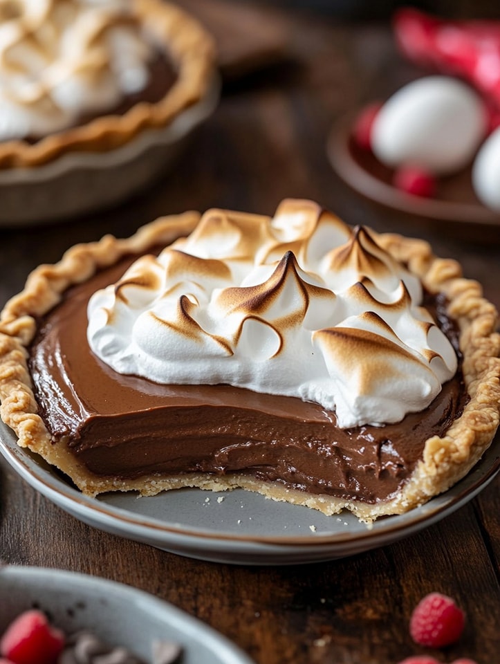 Heavenly Chocolate Meringue Pie