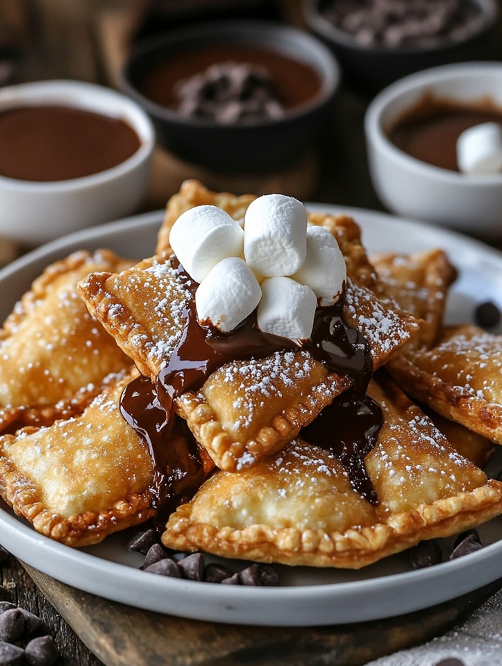 Decadent Deep-Fried S’mores Ravioli