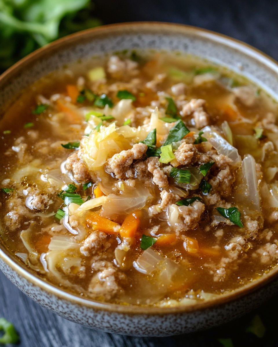 Low Carb Egg Roll Soup