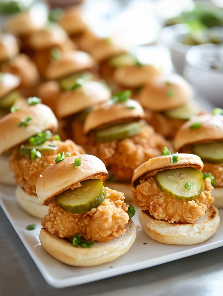 Zesty Crispy Chicken Sliders