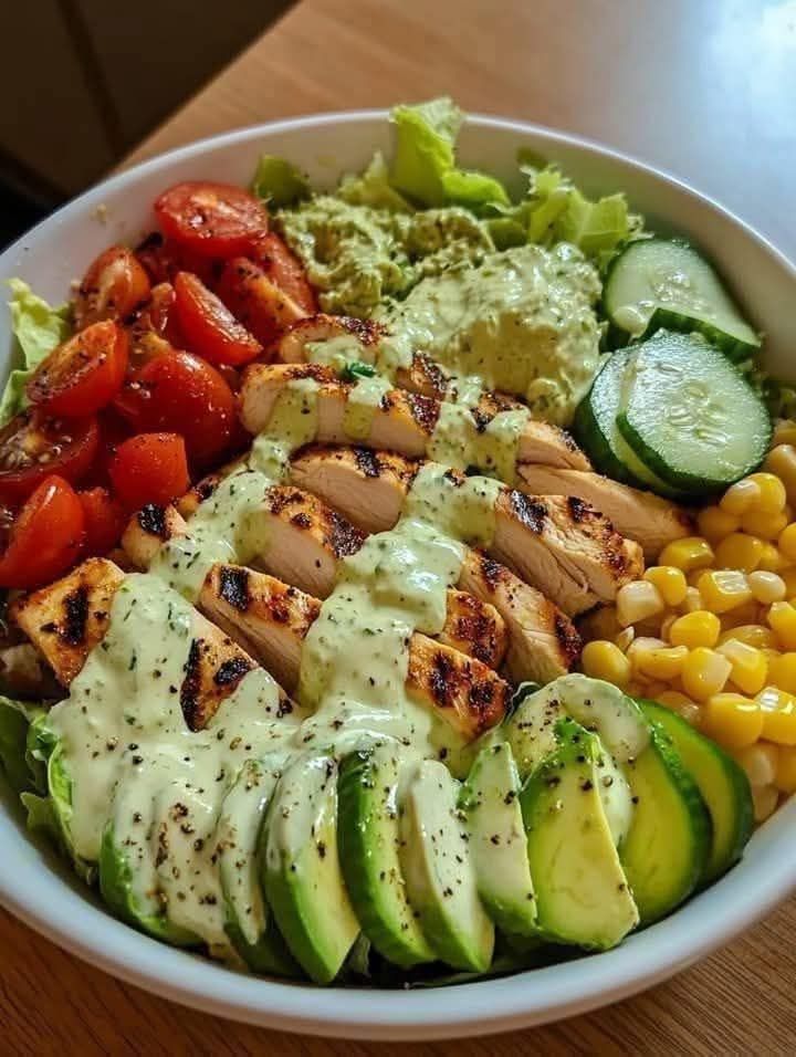 Grilled Chicken and Avocado Salad