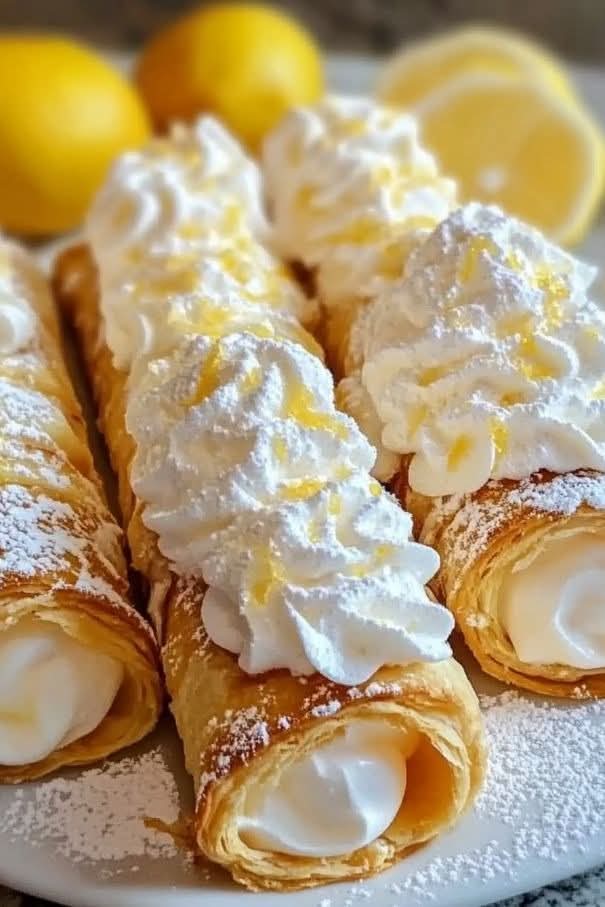 Tangy Lemon Meringue Pie Cannolis Recipe