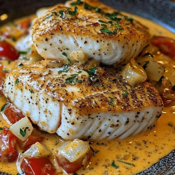 Red Snapper with Creamy Creole Sauce Recipe