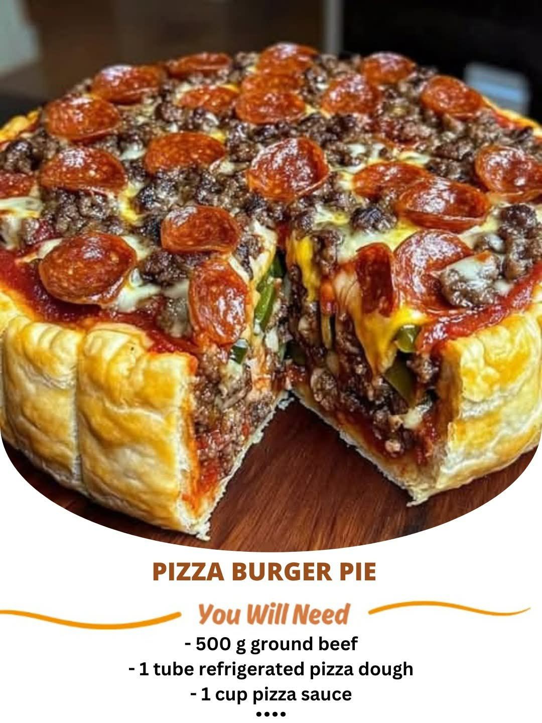 Pizza Burger Pie: The Ultimate Savory Fusion