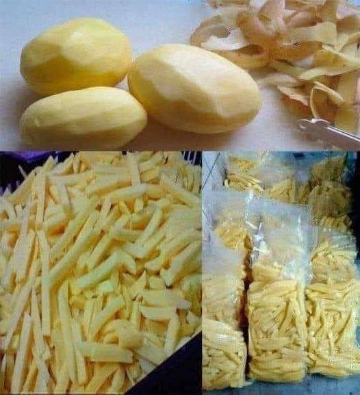 Potatoes to Freeze Then Fry or Fry in Just 5 Steps