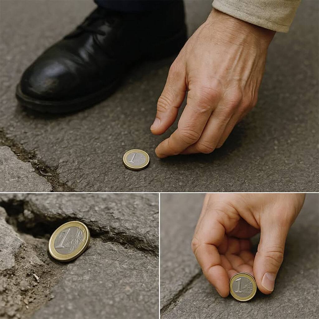 What does it mean to find a coin on the floor?