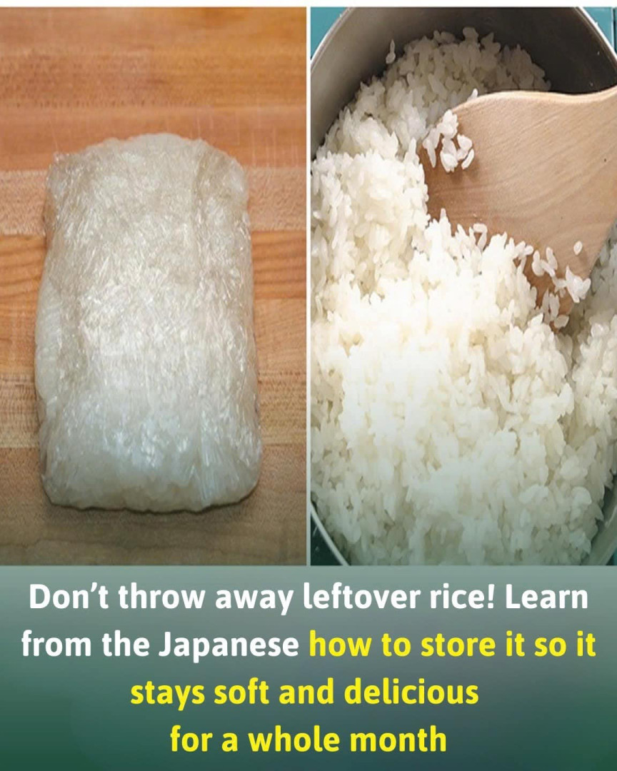 Storing leftover rice to keep it soft and tasty for an entire month!