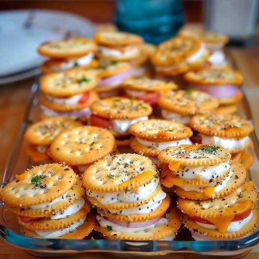 Irresistible Ritz Cracker Party Sandwiches
