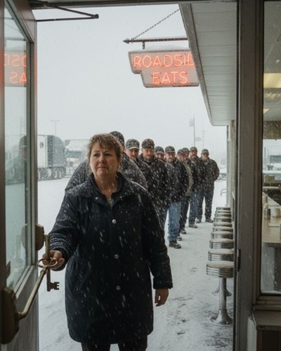 She Opened Her Diner’s Doors to 12 Truckers Stuck in a Blizzard — What Happened 48 Hours Later Had the Entire Town Talking.