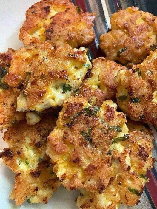 Cheesy chicken nuggets