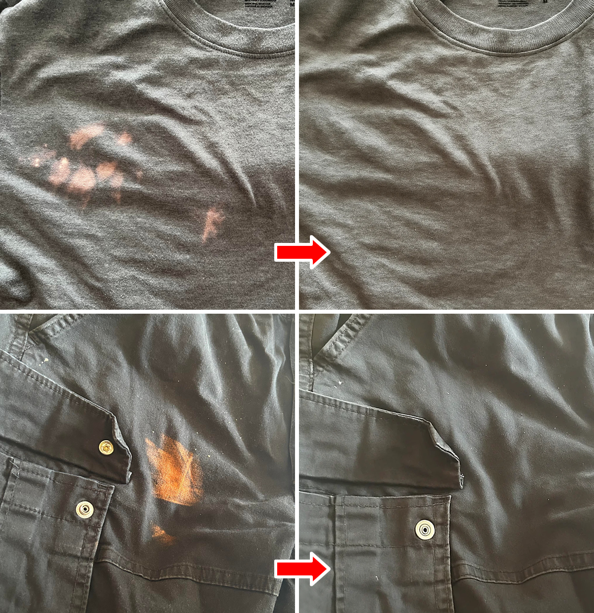 How to Remove Bleach Stains from Fabrics with 2 Tricks