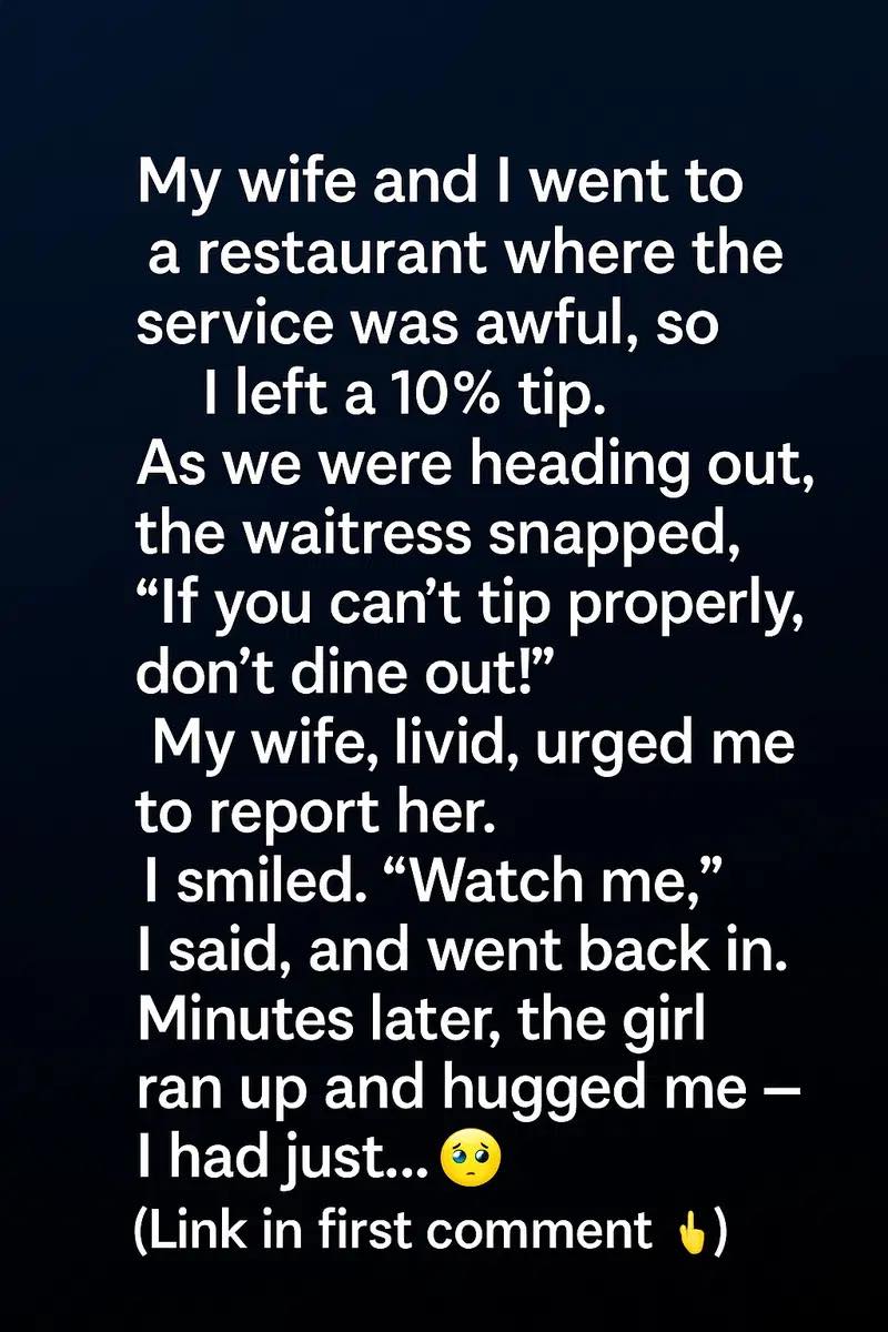A Quiet Gesture at a Busy Restaurant Turned an Awkward Moment Into an Evening None of Us Expected
