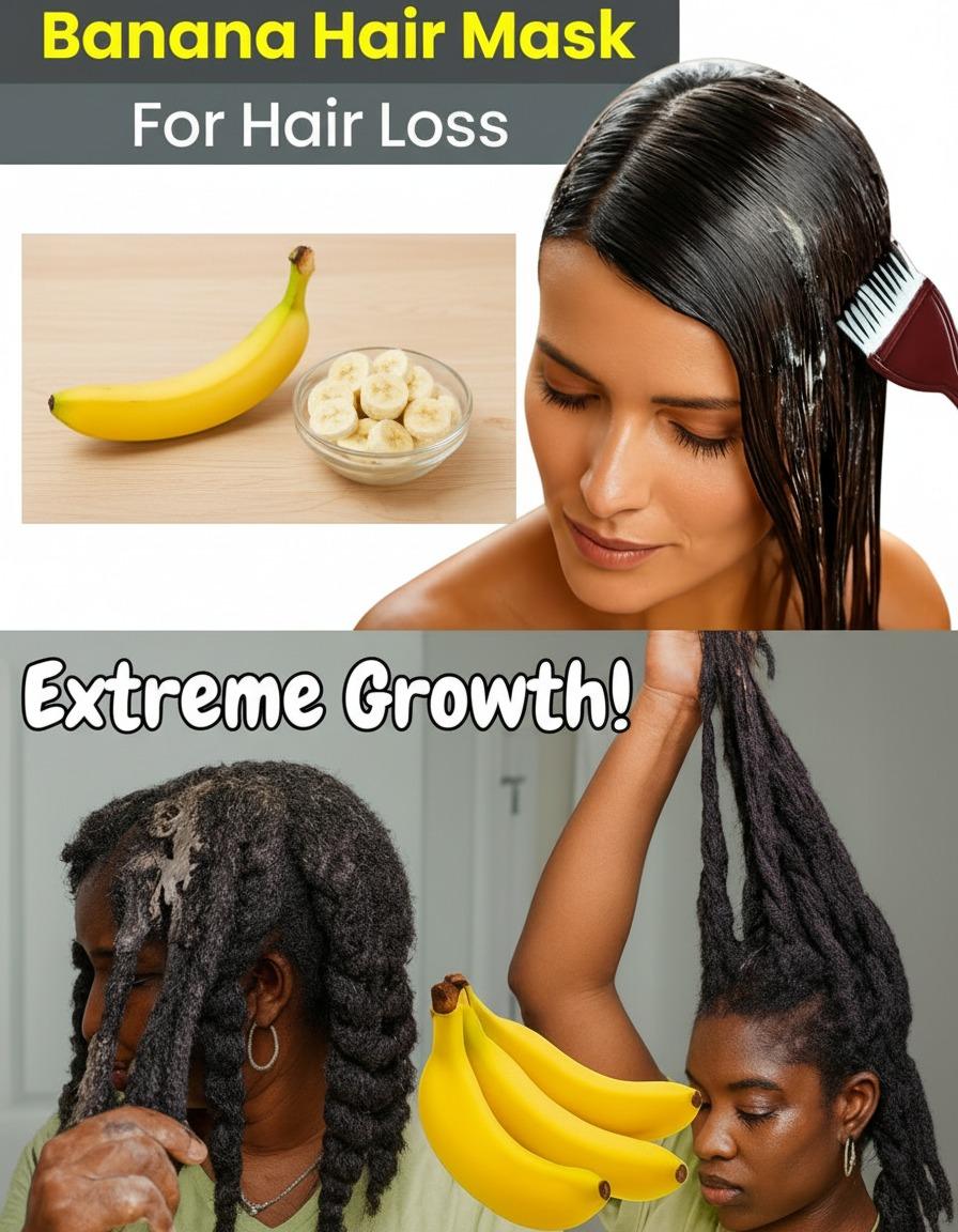 The 2,000-Year-Old Secret That Turns Gray Hair Jet Black Again – Using Only Banana Peels
