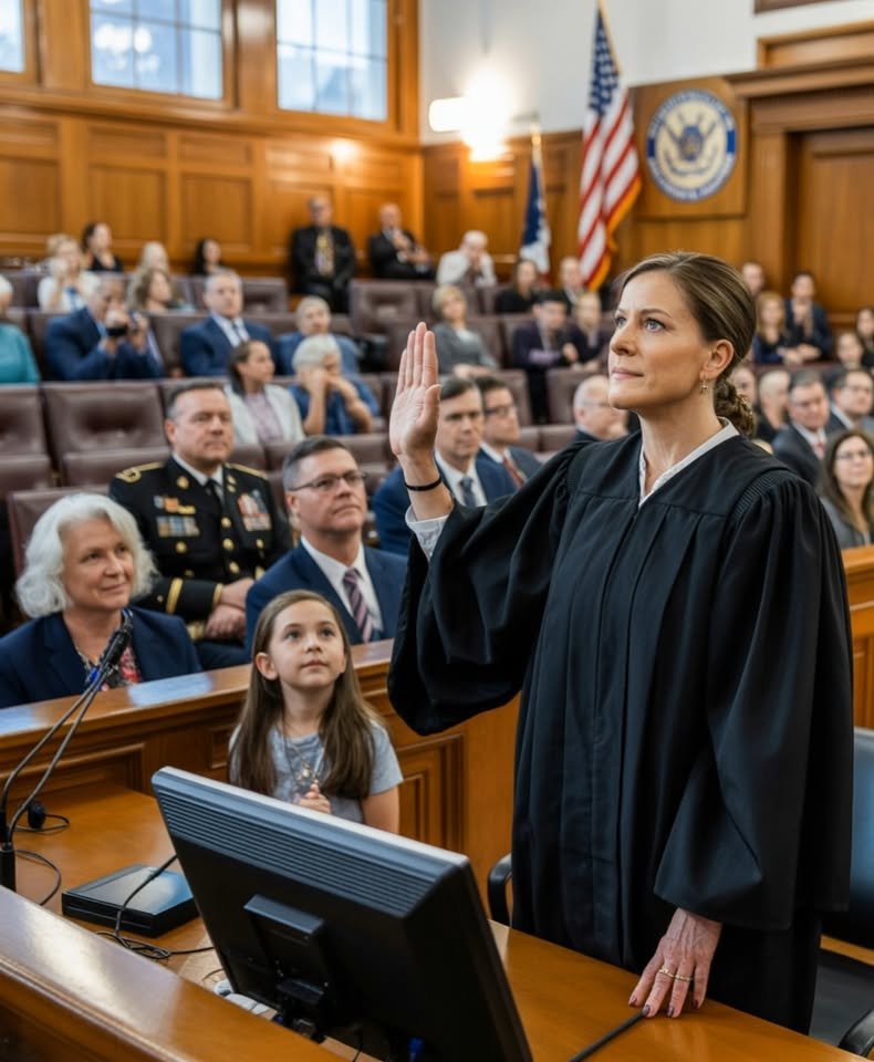 “My Parents Skipped My Federal Judge Swearing-In for a Spa Day — That Night, a Sealed File Arrived With a Name That Nearly Stopped My Heart”
