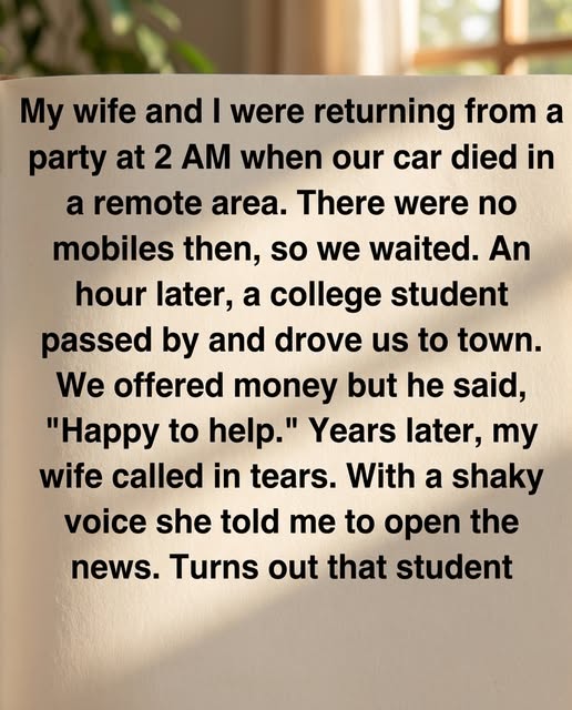 A Late-Night Encounter With a Stranger That Left a Lasting Impression