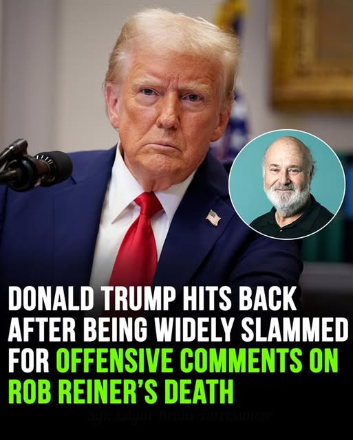 Donald Trump hits back after being slammed for offensive Rob Reiner tribute!