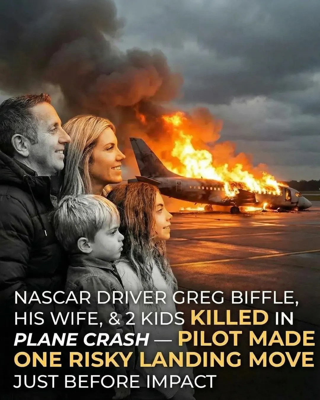 Seven Lives Lost in North Carolina Plane Accident, Including Former NASCAR Driver Greg Biffle and Family!