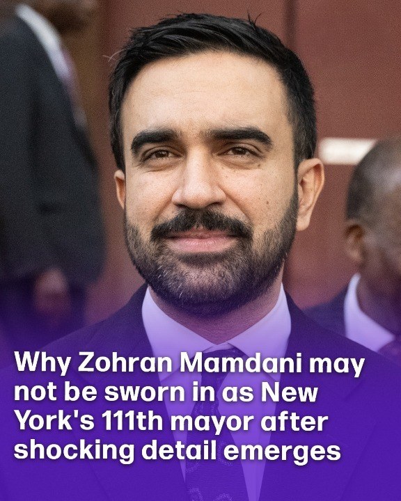 Why Zohran Mamdani may not be sworn in as New Yorks 111th mayor after shocking detail emerges!