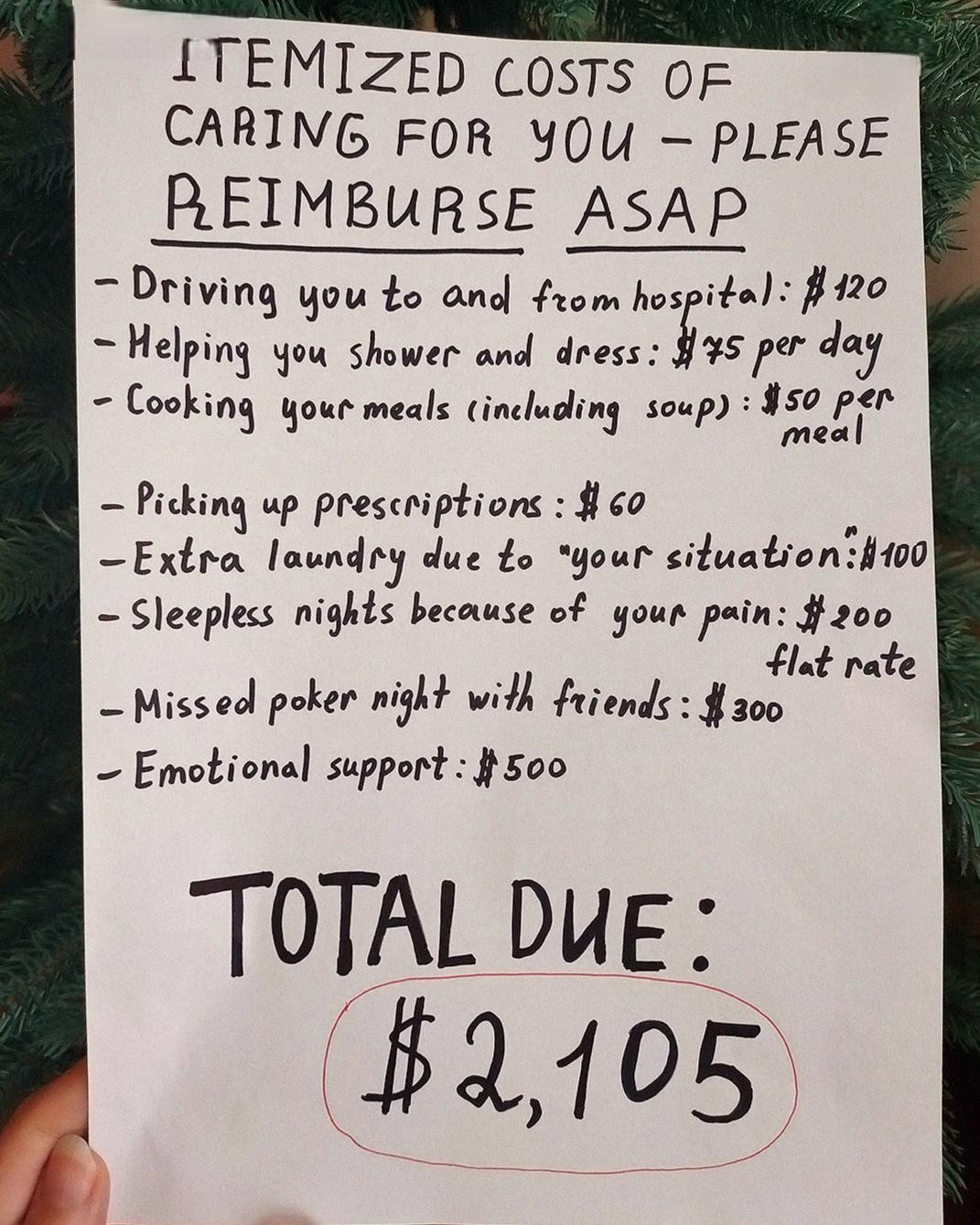 After My Surgery, I Found a Bill for Expenses of Taking Care of Me Taped to the Fridge – So I Taught My Husband a Lesson in Return