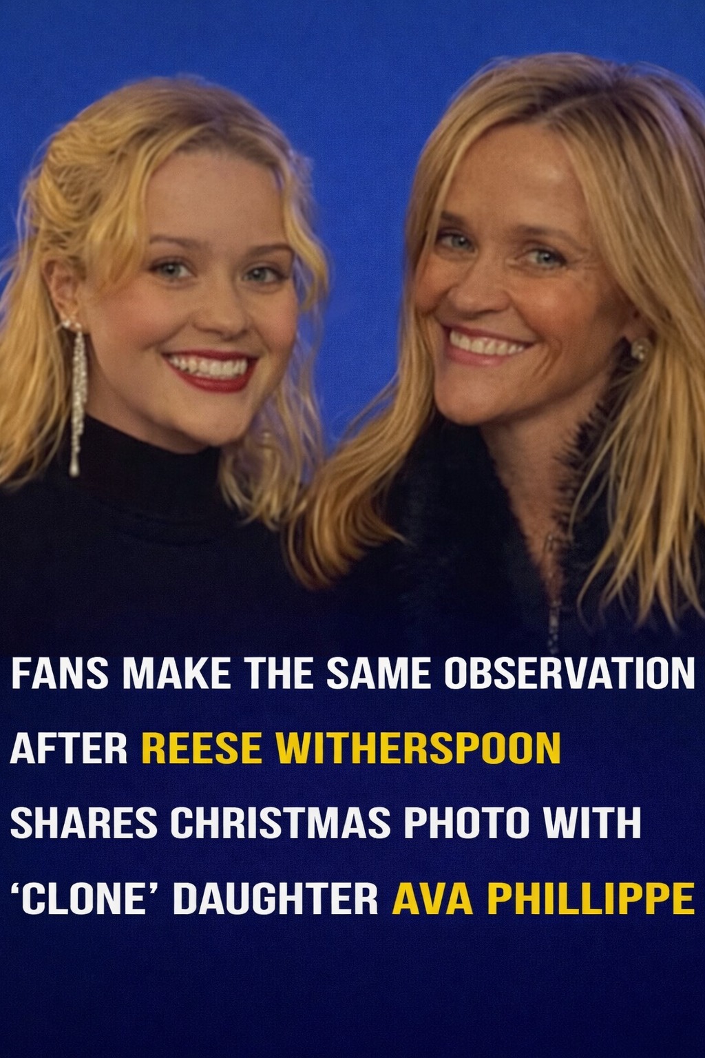 Reese Witherspoon and Daughter Ava Phillippe Stun Fans in Christmas Photo!