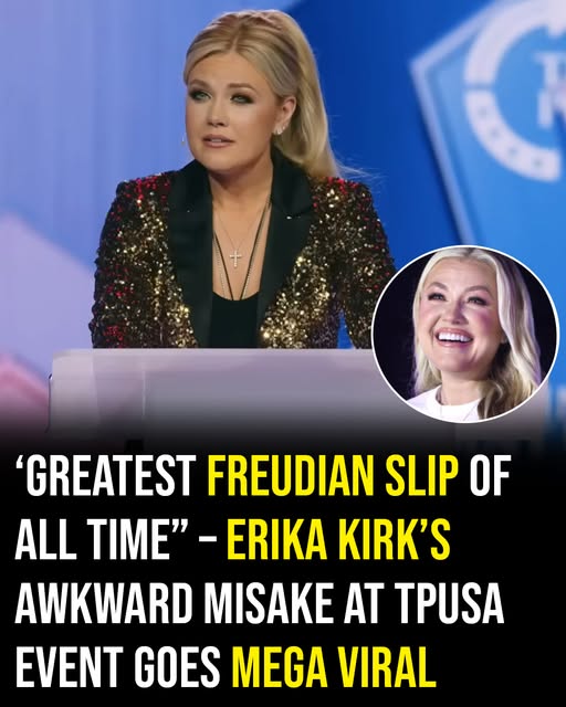 Erika Kirks slip of tongue causes major debate!