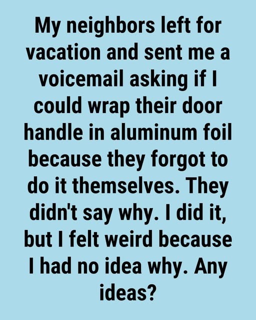 Wrap Your Door Handle in Aluminum Foil Before Bed, The Unexpected Security Hack That Works!