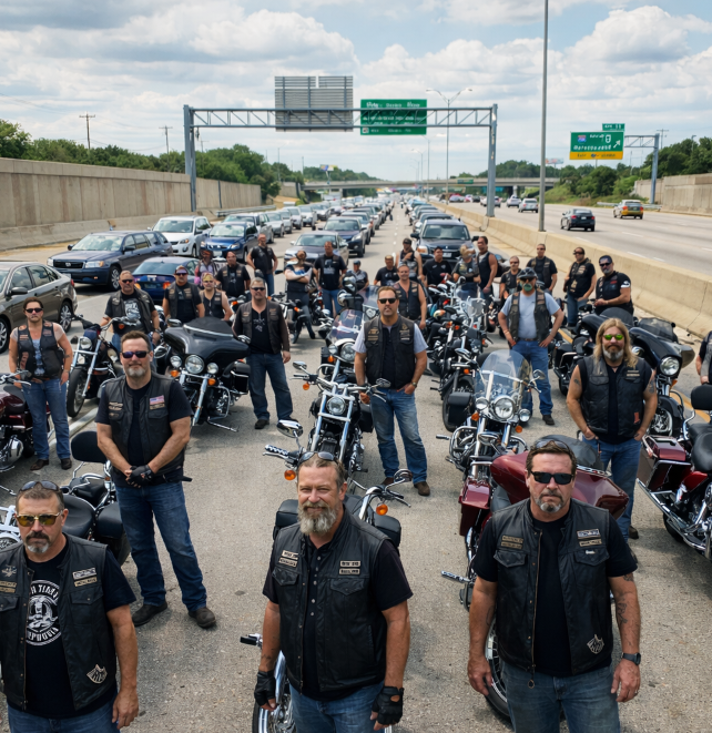 Why Bikers Stopped Traffic on a Highway for an Hour