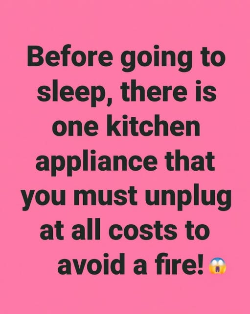 A Common Kitchen Safety Tip Many People Forget Overnight