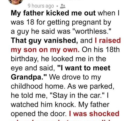 SOTD! My Dad Kicked Me Out When He Found Out I Was Pregnant, 18 Years Later, My Son Paid Him a Visit