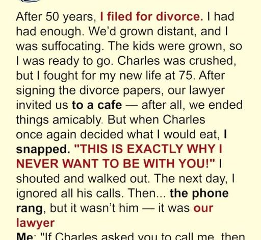“SOTD – After 50 Years of Marriage, I Filed for Divorce, Then His Letter Left Me Heartbroken”