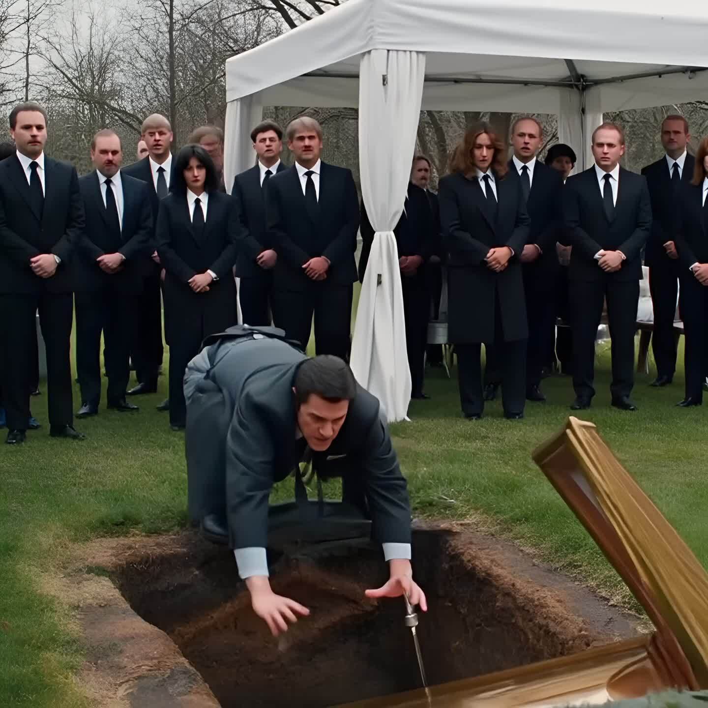 She wasn’t gone—until the cemetery worker screamed “stop” and the whole funeral turned into a question nobody wanted to ask