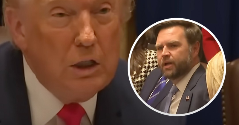 People confused as Trump appears to call JD Vance ‘incompetent’ with him in the same room