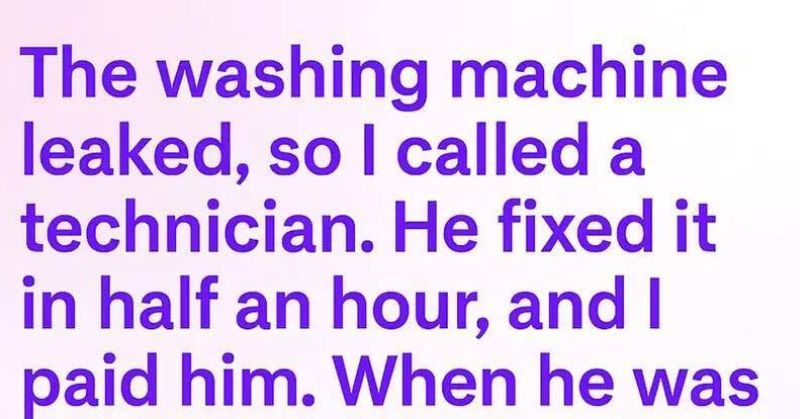 The Washing Machine Repair Guy Gave Me A Note—But It Wasn’t About Me At All