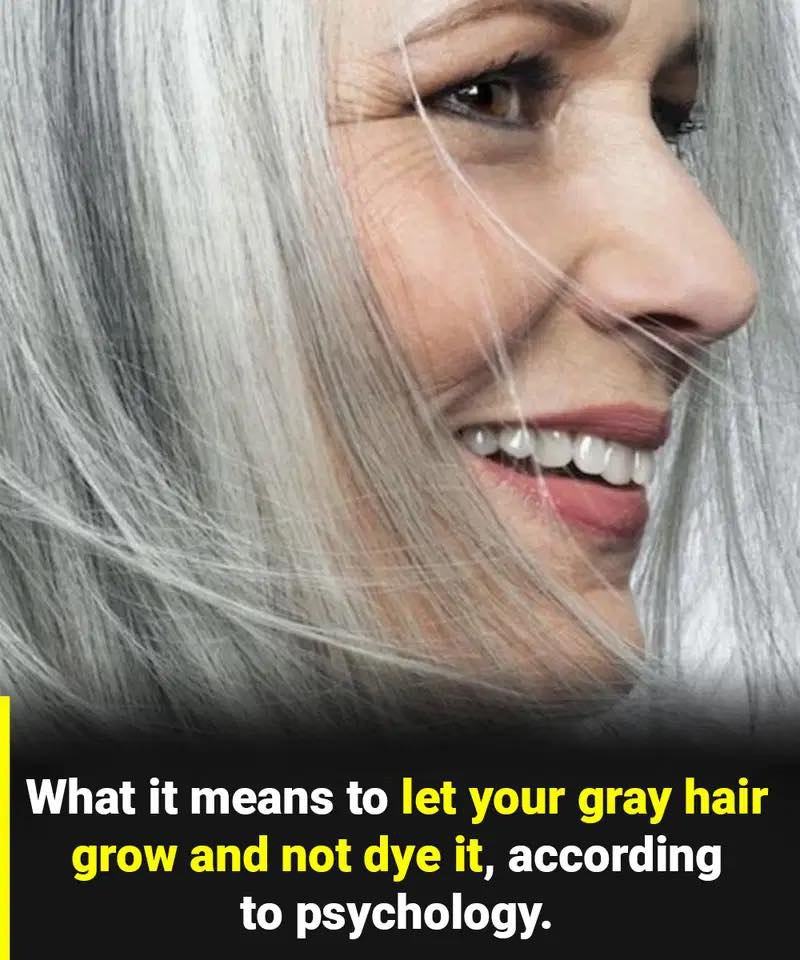 The true psychological meaning of letting your gray hair go natural! – Story Of The Day!