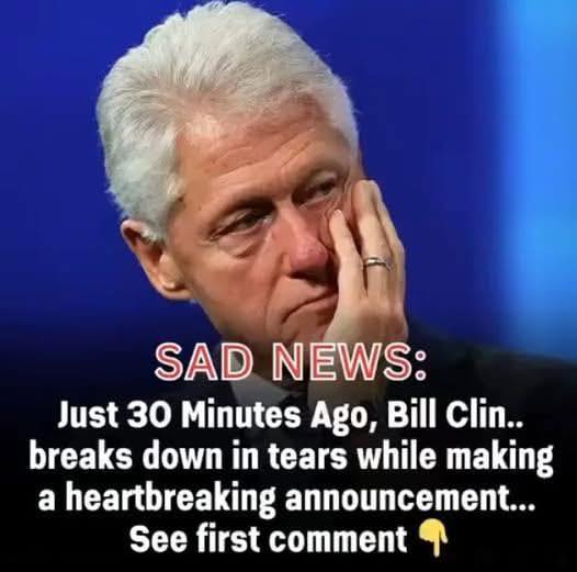 Bill Clinton Delivers Heart-Wrenching Announcement in Public Address! – Story Of The Day!