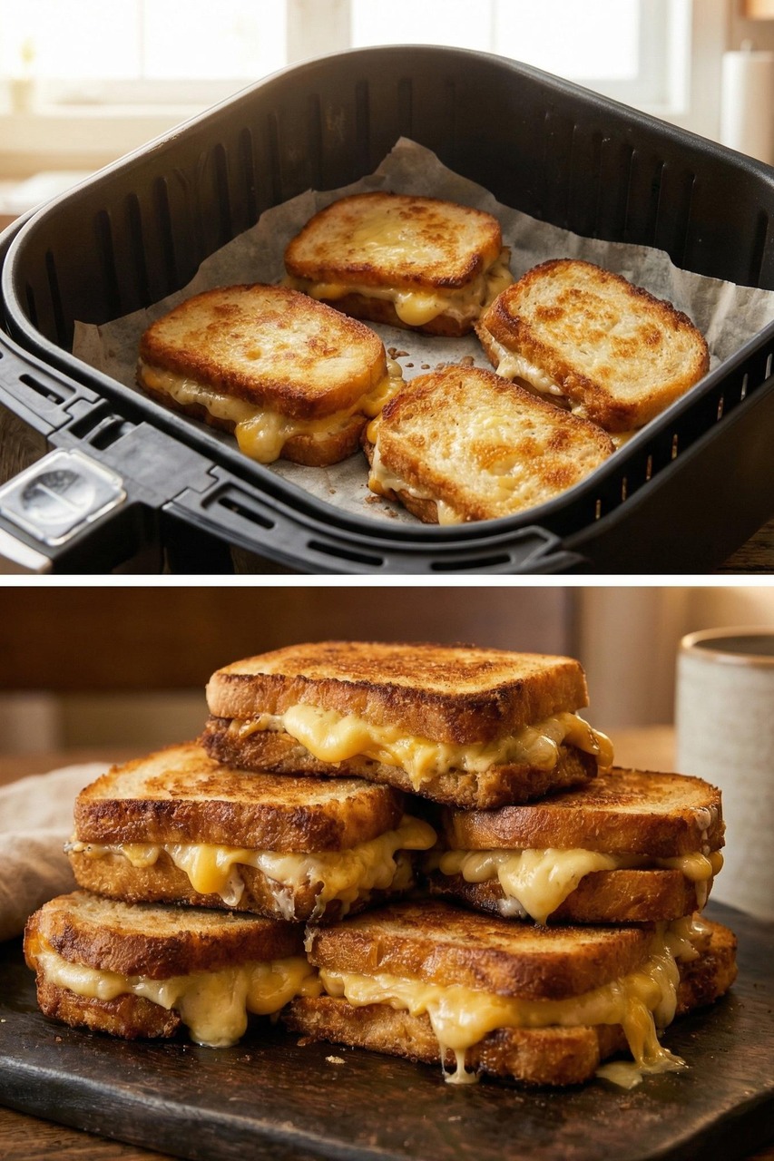 Crispy and Melty Air Fryer Cheese Toast! – Story Of The Day!