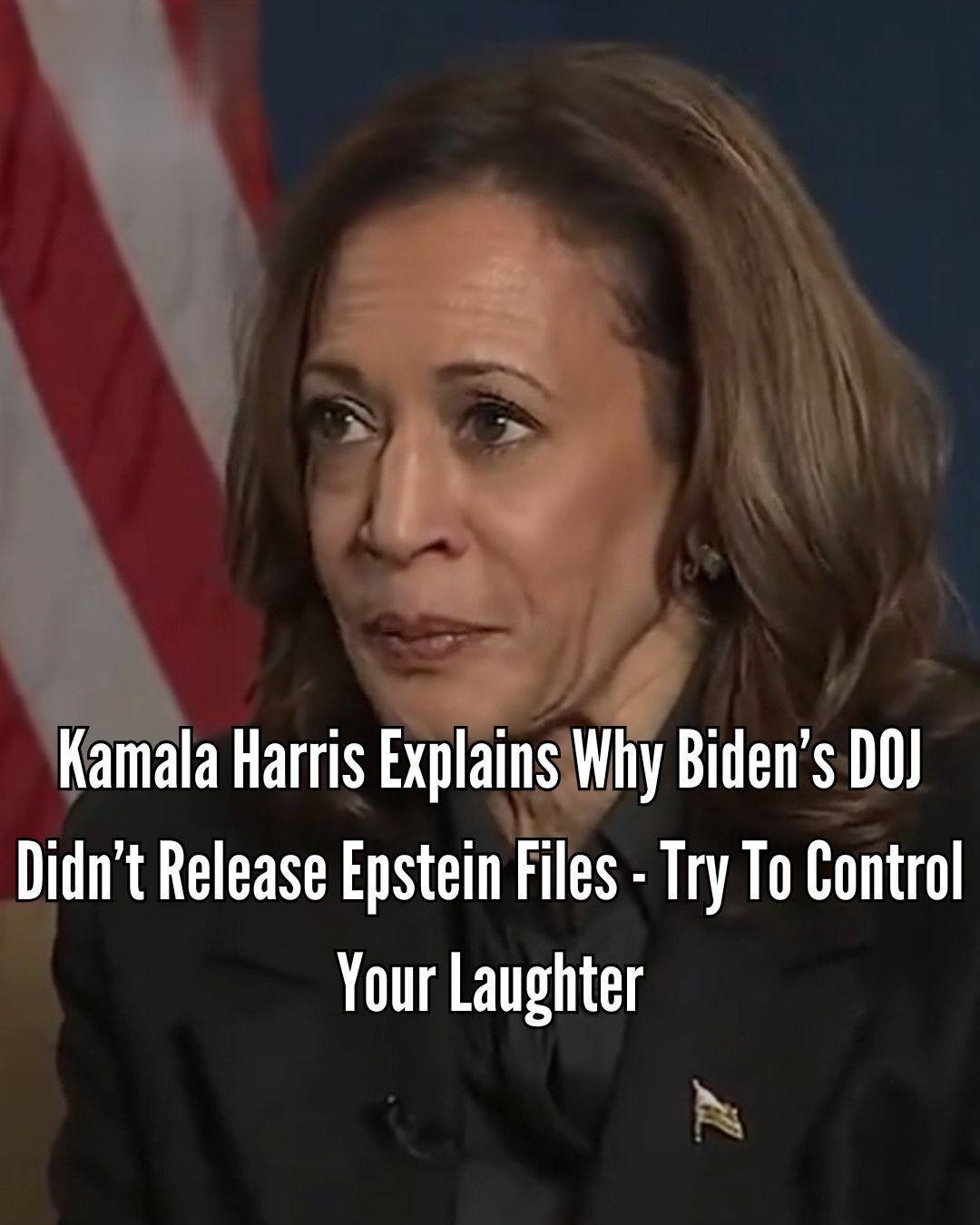 Kamala Harris Just Gave the Most Laugh-Worthy Response As to Why Biden Didnt Release Epstein File! – Story Of The Day!