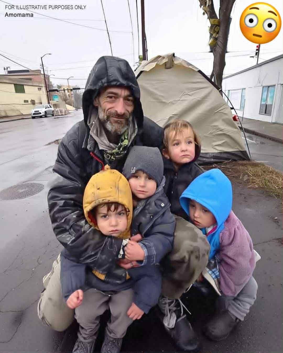 A father of four living in a tent selflessly donates his last  to a stranger at a gas station! – Story Of The Day!