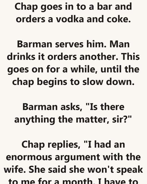 Chap goes in to a bar! – Story Of The Day!