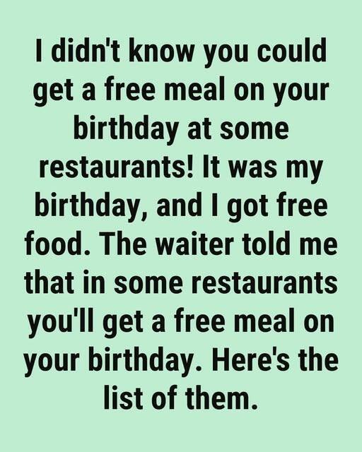 Best Restaurants That Celebrate Your Birthday with Free Food and Sweet Surprises! – Story Of The Day!